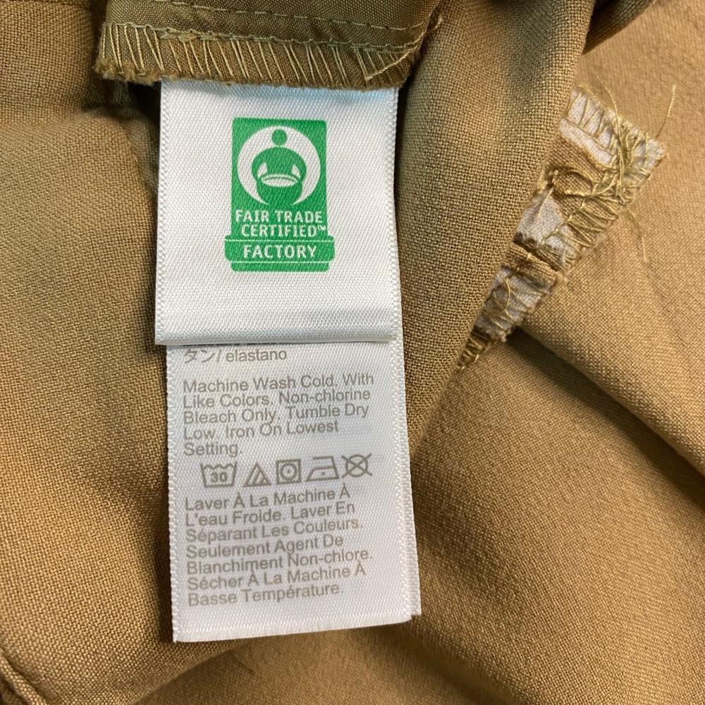 J Crew Ruby Crop Pant‎ Khaki Tan Straight Leg Women's Casual Comfort Size 24 EUC - Picture 7 of 8